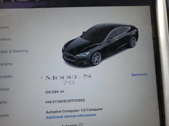 2015 TESLA MODEL S   