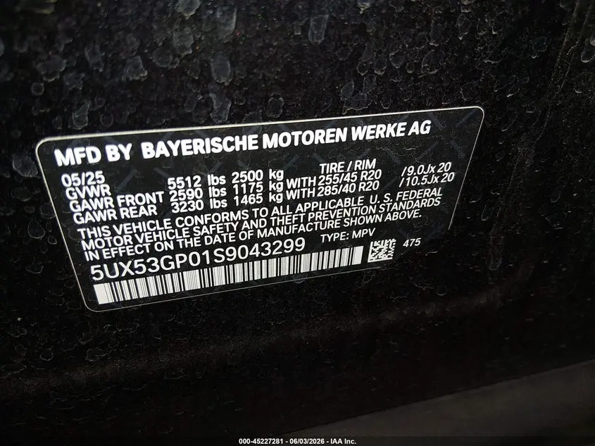 2025 BMW X3 30 XDRIVE