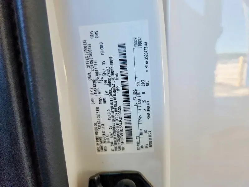 2020 FORD F150 SUPERCREW  