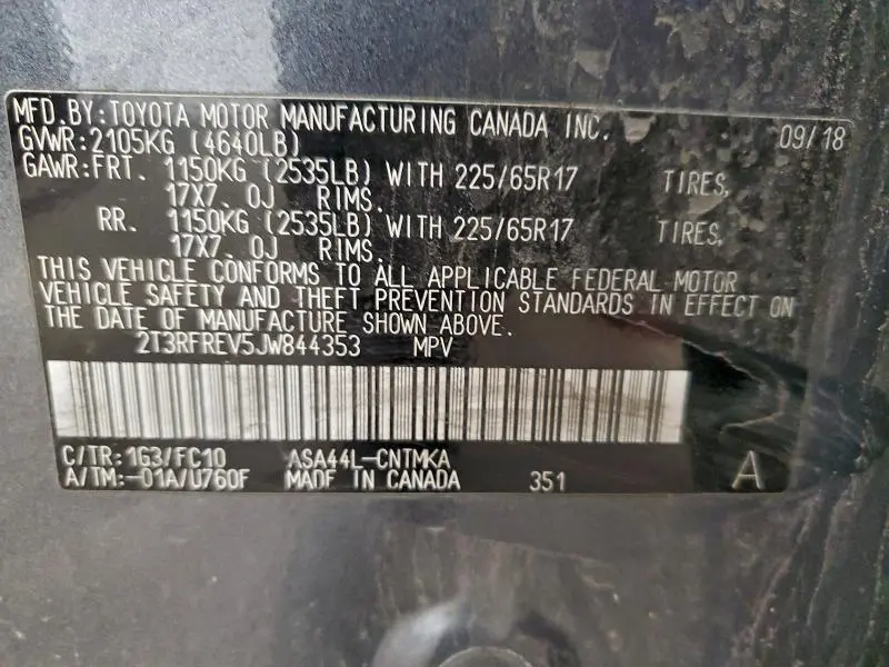 2018 TOYOTA RAV4 ADVENTURE  