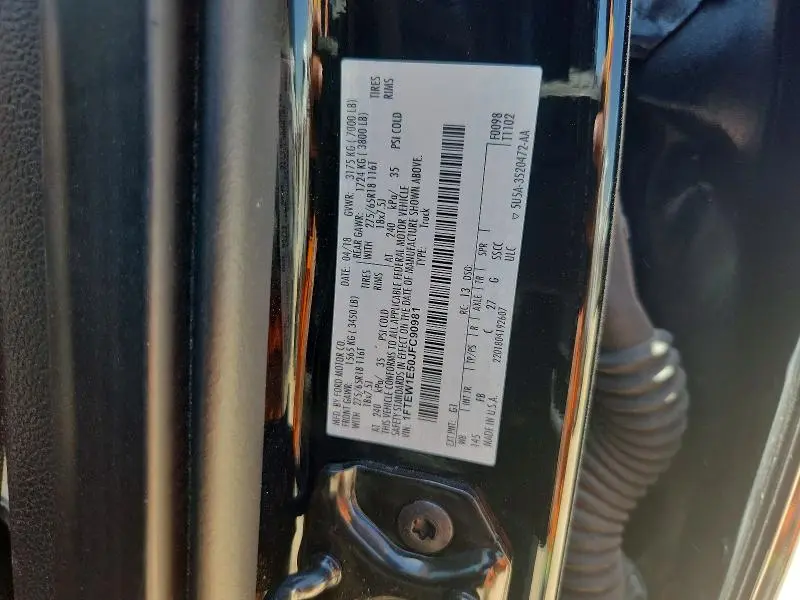 2018 FORD F150 SUPERCREW  