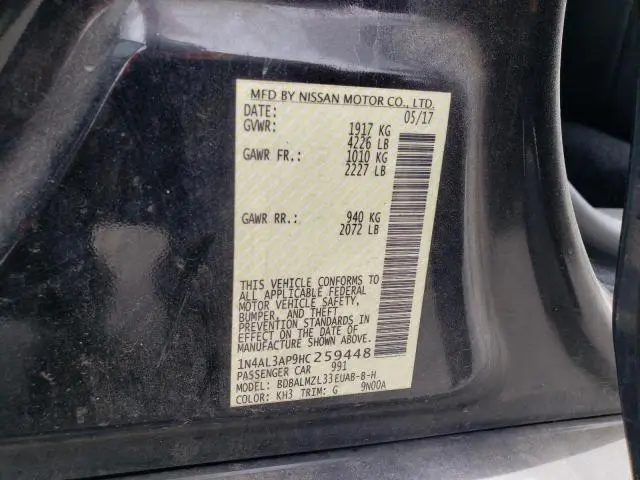 2017 NISSAN ALTIMA 2.5