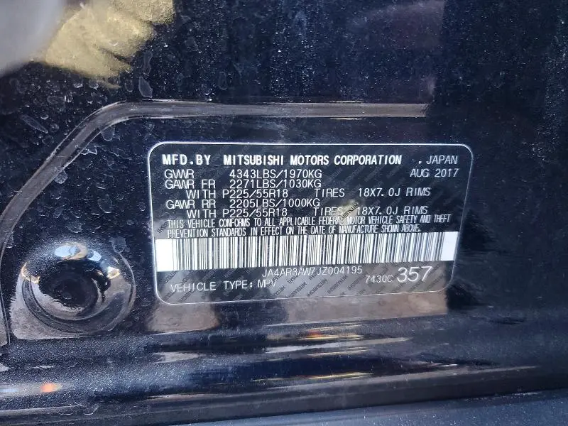 2018 MITSUBISHI OUTLANDER SPORT ES  