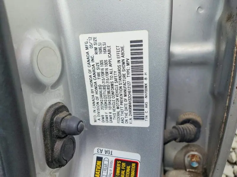 2012 HONDA CR-V LX  