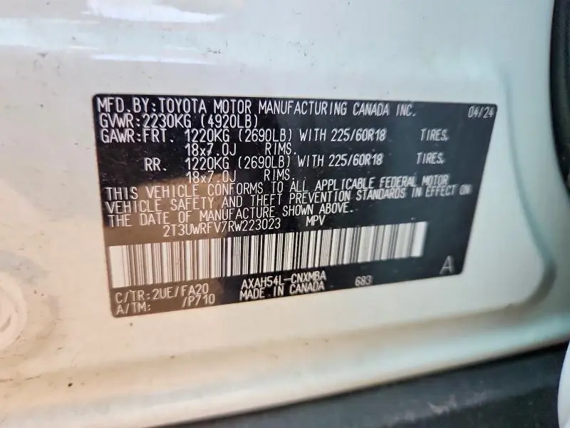 2024 TOYOTA RAV4 WOODLAND EDITION  