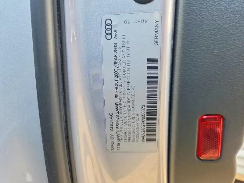 2019 AUDI A7 PRESTIGE S-LINE  