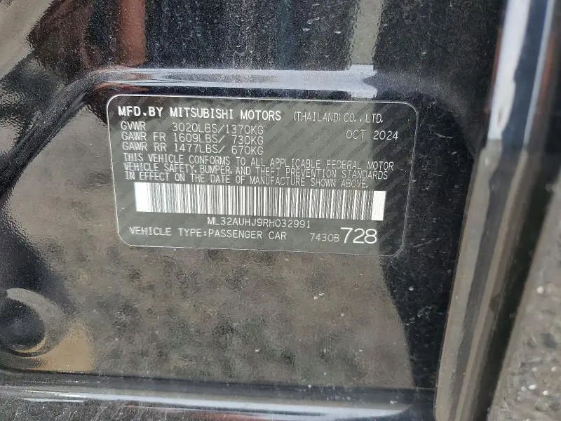 2024 MITSUBISHI MIRAGE ES  