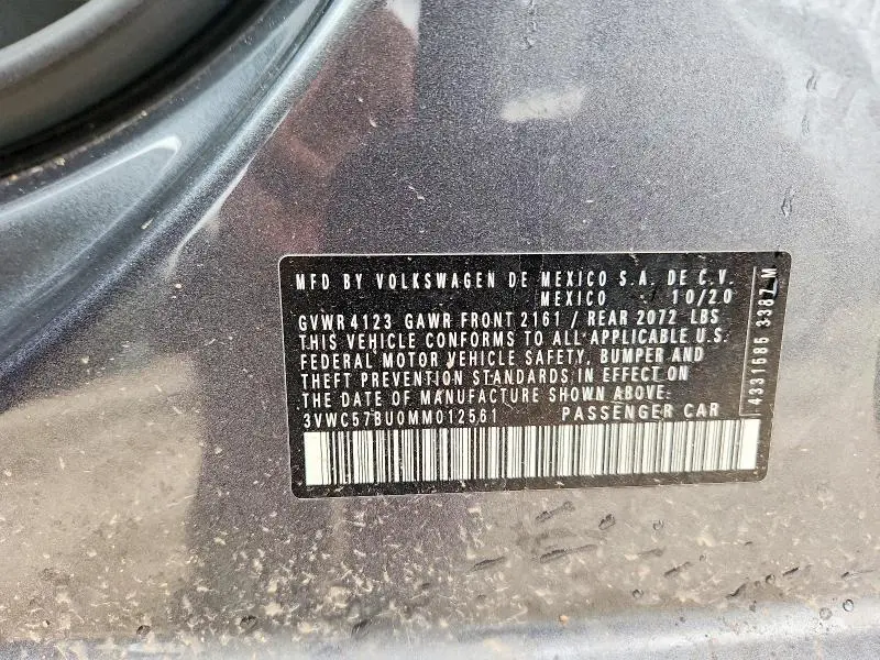 2021 VOLKSWAGEN JETTA S  