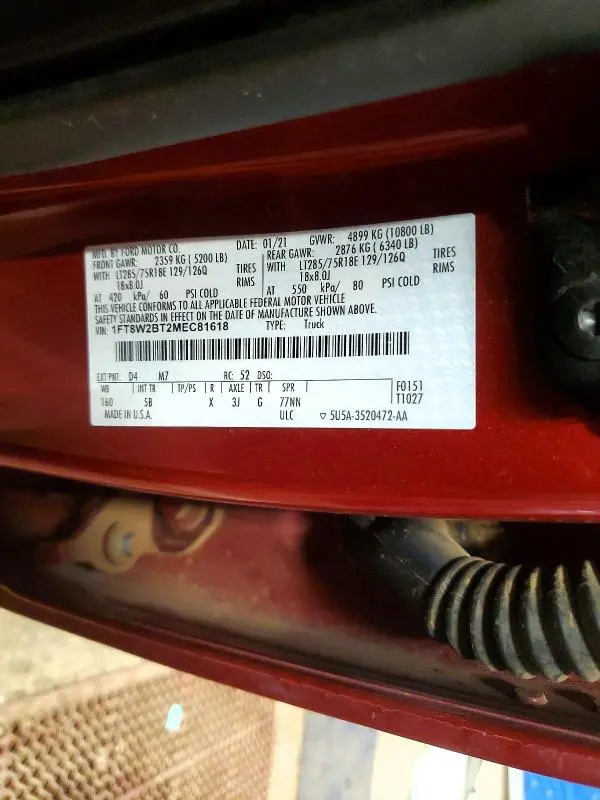 2021 FORD F250 SUPER DUTY  