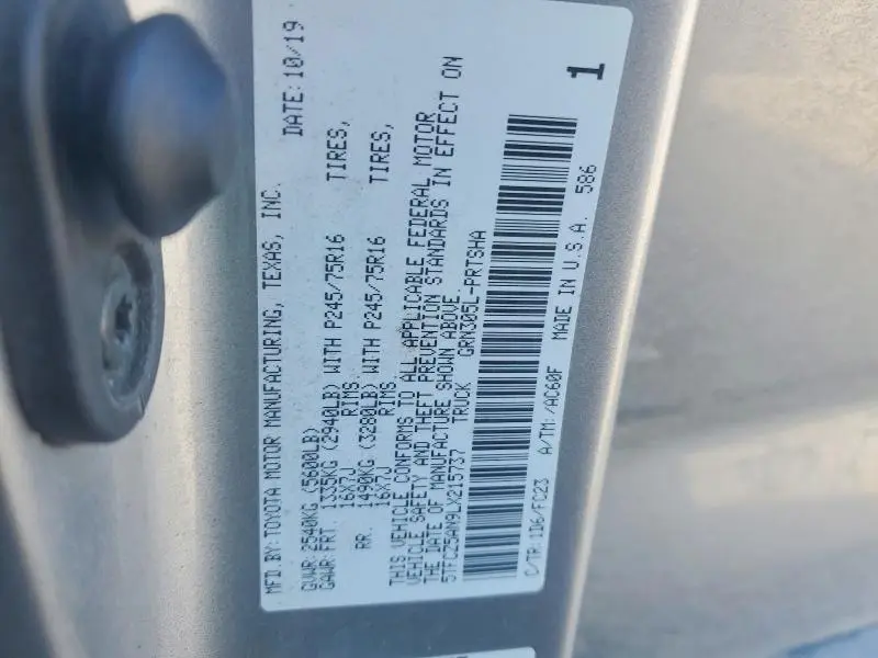 2020 TOYOTA TACOMA DOUBLE CAB  