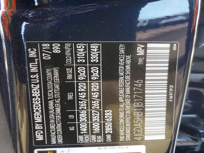 2018 MERCEDES-BENZ GLE 350 4MATIC  