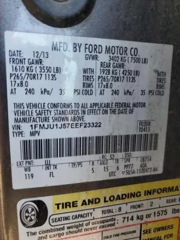 2014 FORD EXPEDITION XLT  