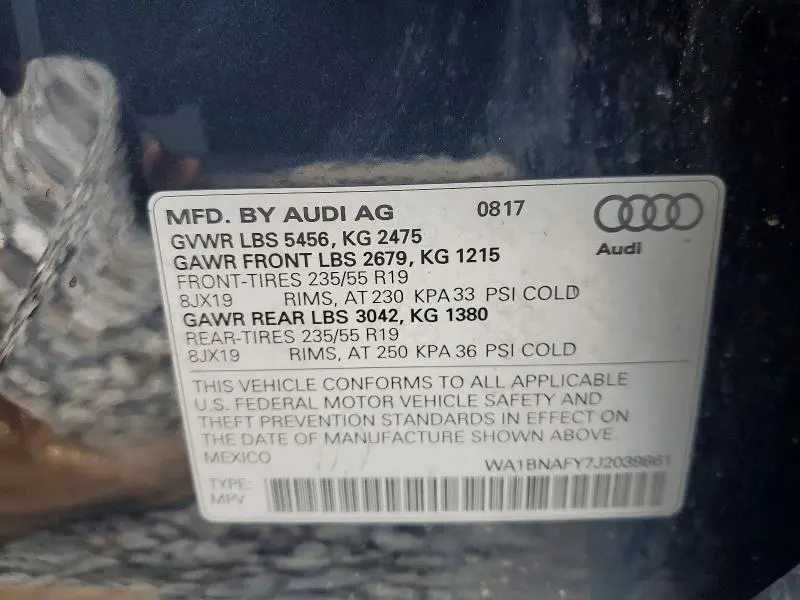 2018 AUDI Q5 PREMIUM PLUS  