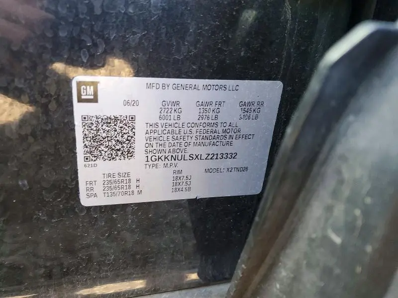 2020 GMC ACADIA SLT  