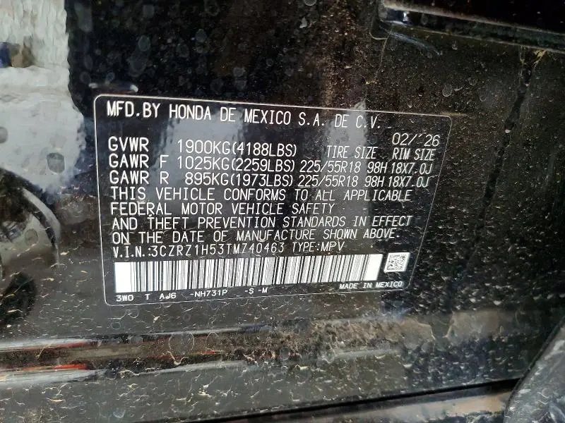 2026 HONDA HR-V SPORT  