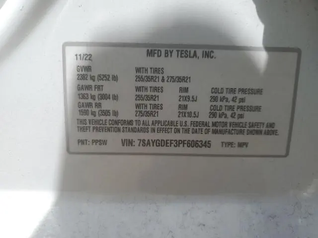 2023 TESLA MODEL Y   