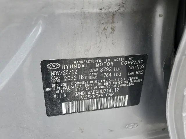 2013 HYUNDAI ELANTRA GLS  