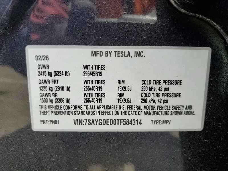 2026 TESLA MODEL Y   