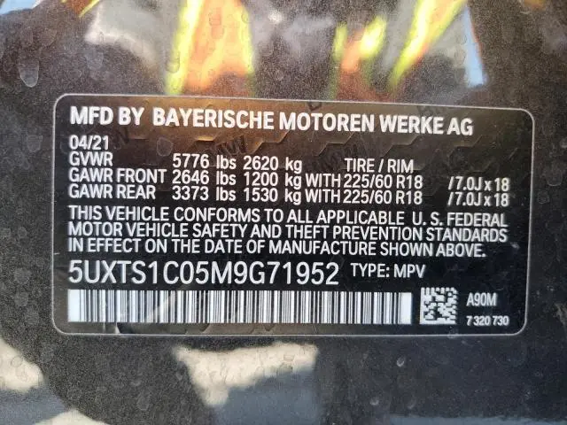 2021 BMW X3 XDRIVE30E  