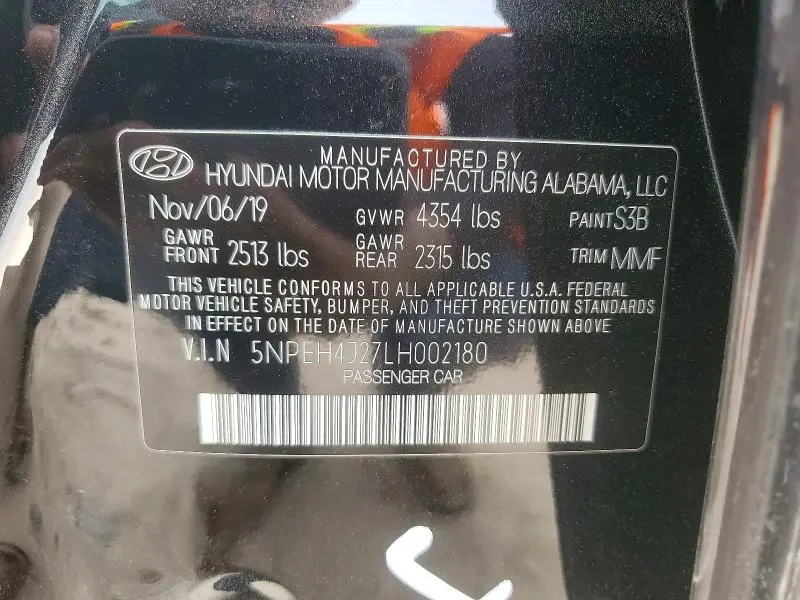 2020 HYUNDAI SONATA LIMITED  