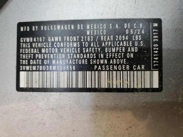 2024 VOLKSWAGEN JETTA SE  