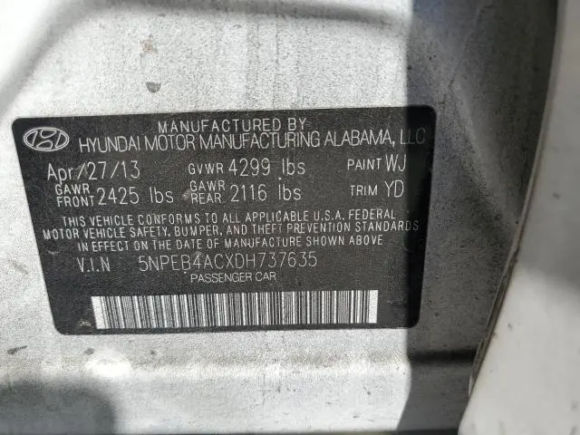 2013 HYUNDAI SONATA GLS  