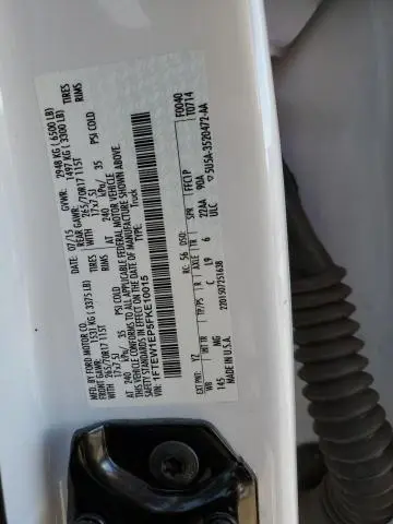 2015 FORD F150 SUPERCREW  