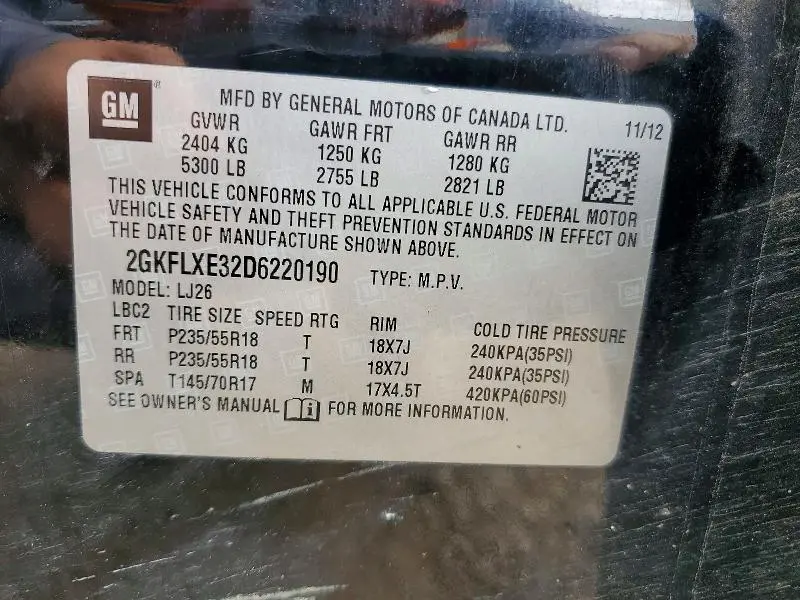 2013 GMC TERRAIN SLT  