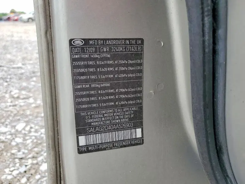 2010 LAND ROVER LR4 HSE  