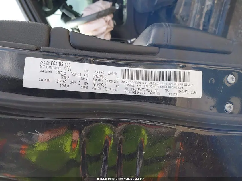 2015 JEEP GRAND CHEROKEE LAREDO