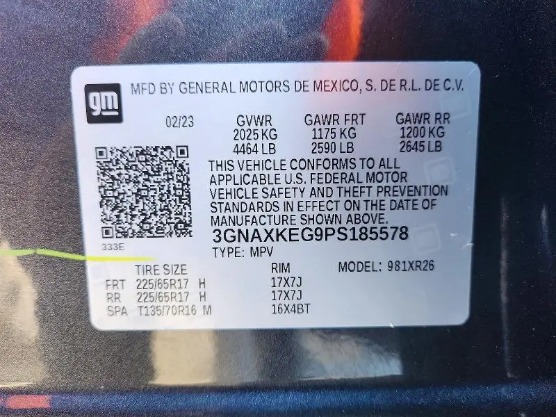 2023 CHEVROLET EQUINOX LT  