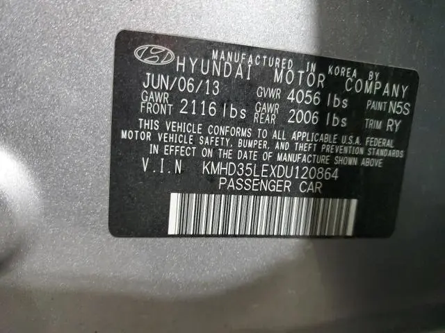 2013 HYUNDAI ELANTRA GT   