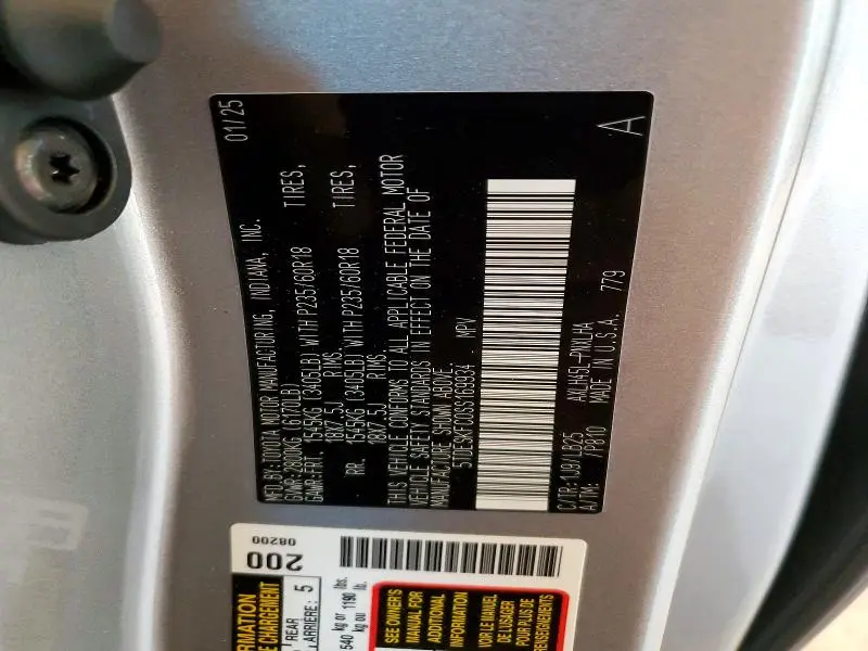 2025 TOYOTA SIENNA LIMITED  