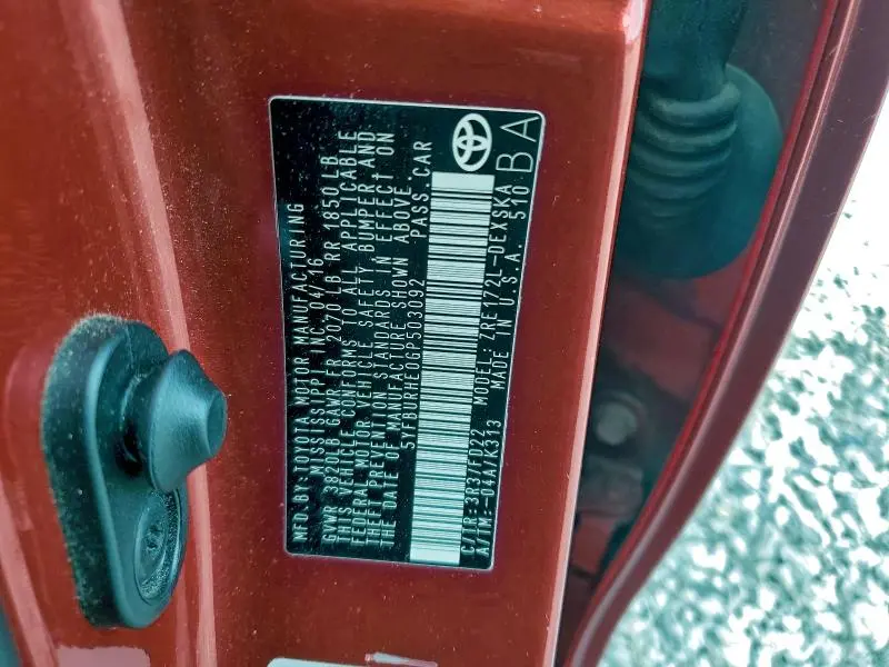 2016 TOYOTA COROLLA L  