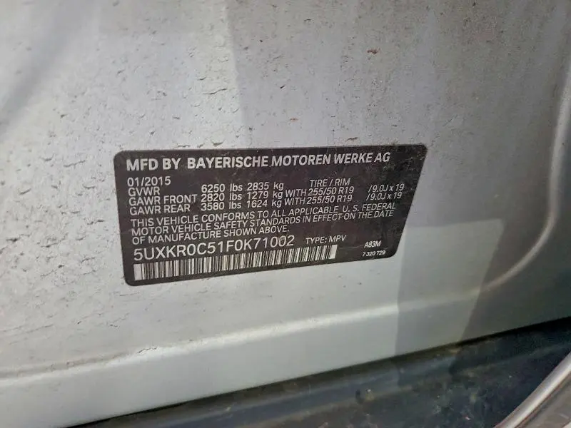 2015 BMW X5 XDRIVE35I  