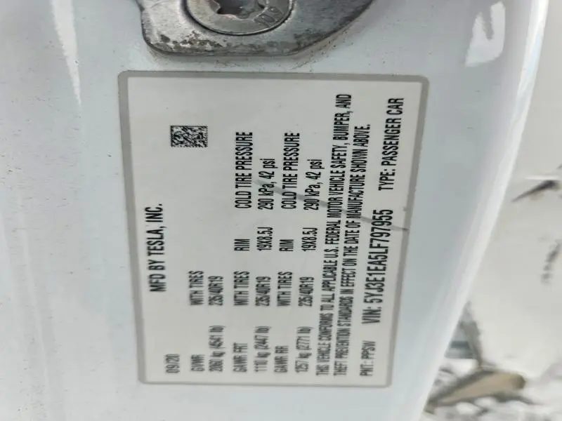 2020 TESLA MODEL 3   