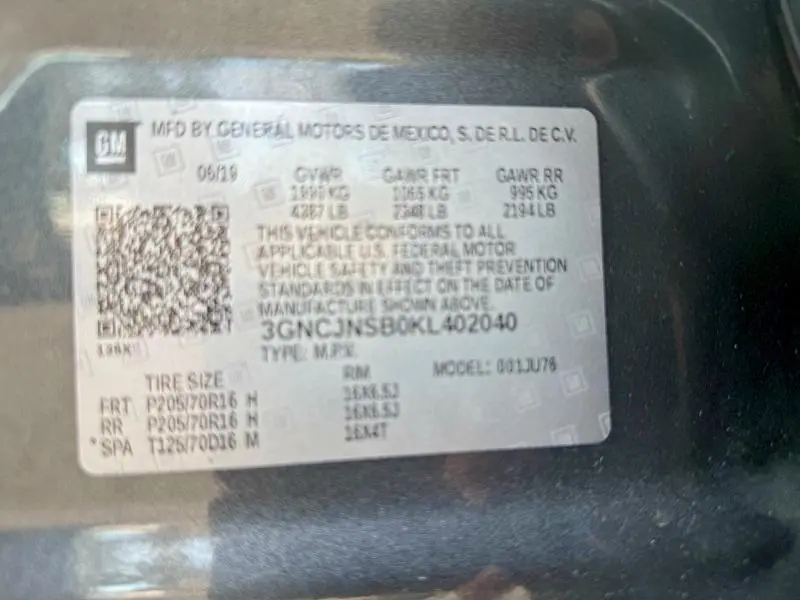 2019 CHEVROLET TRAX LS  