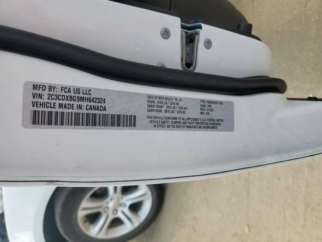 2021 DODGE CHARGER SXT  