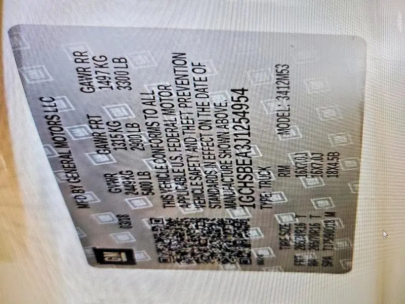 2018 CHEVROLET COLORADO   