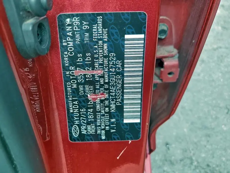 2016 HYUNDAI ACCENT SE  