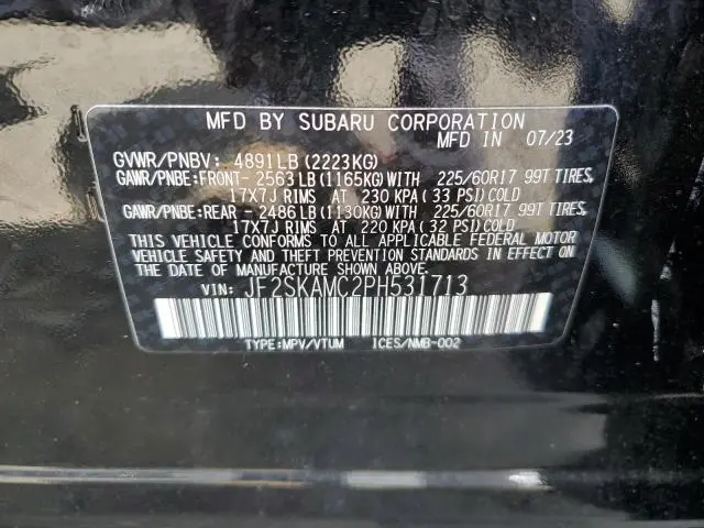 2023 SUBARU FORESTER WILDERNESS  