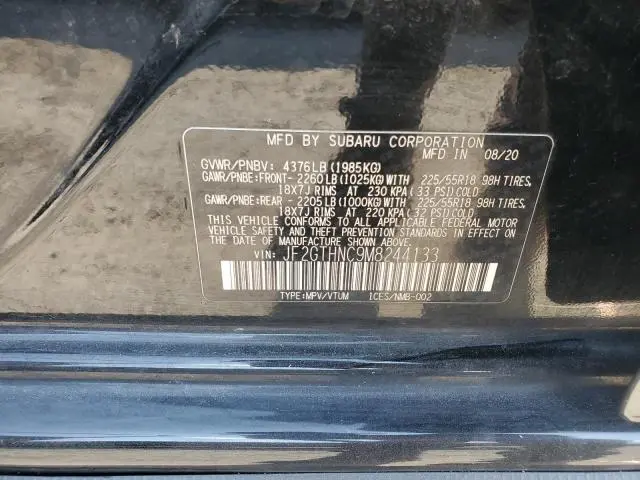2021 SUBARU CROSSTREK LIMITED  