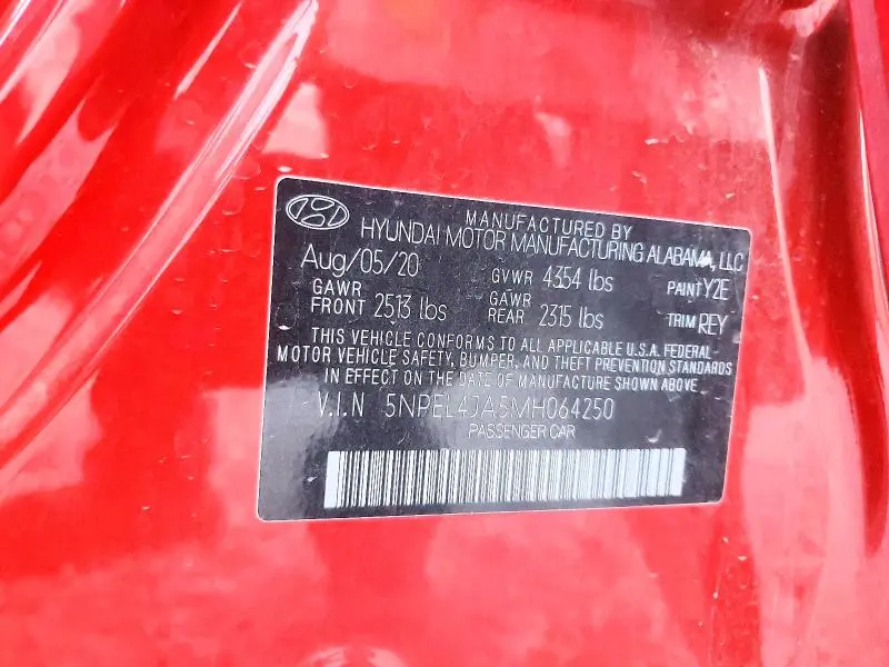 2021 HYUNDAI SONATA SEL  