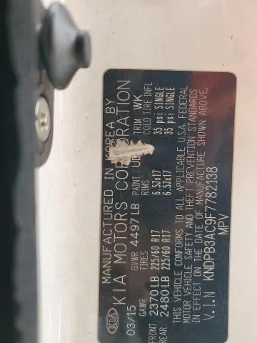 2015 KIA SPORTAGE LX  