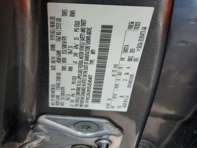 2014 FORD ESCAPE TITANIUM  