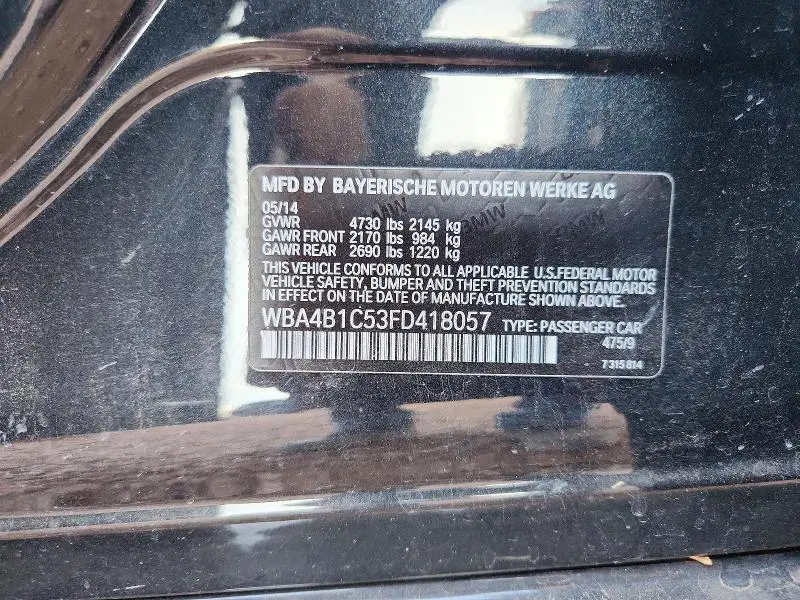 2015 BMW 435 I GRAN COUPE  