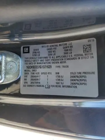 2016 CHEVROLET COLORADO LT  