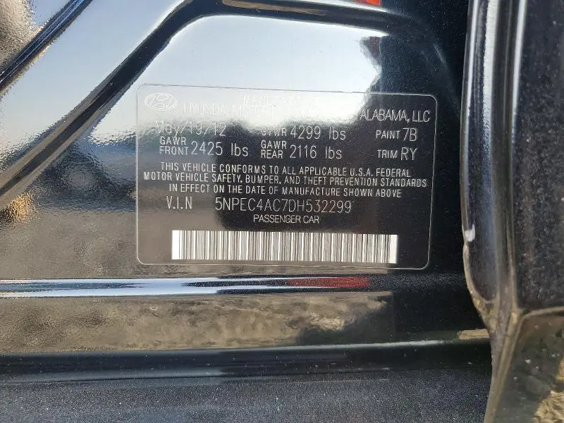 2013 HYUNDAI SONATA SE  
