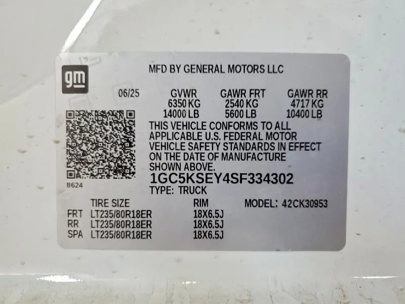 2025 CHEVROLET SILVERADO K3500  