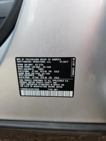 2018 VOLKSWAGEN ATLAS SE